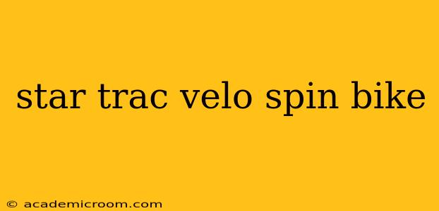 star trac velo spin bike