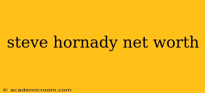 steve hornady net worth