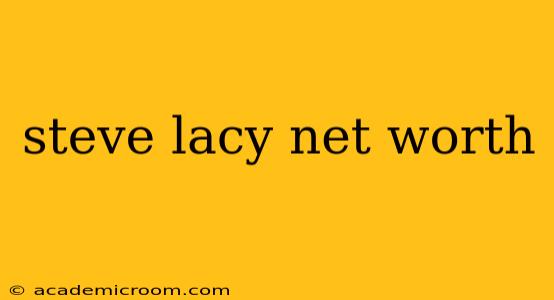 steve lacy net worth