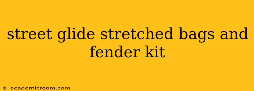street glide stretched bags and fender kit