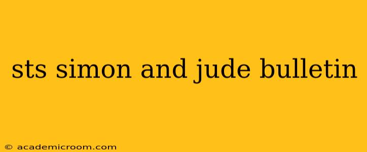 sts simon and jude bulletin
