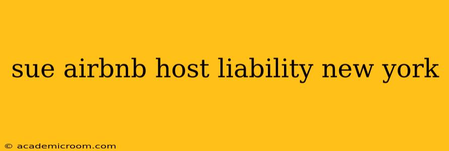 sue airbnb host liability new york