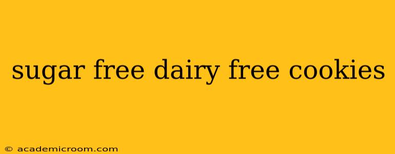 sugar free dairy free cookies