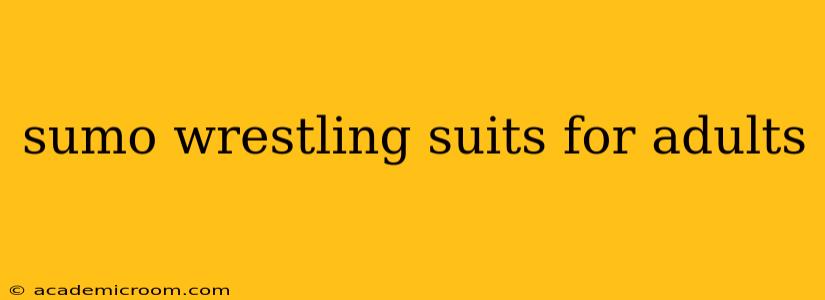 sumo wrestling suits for adults