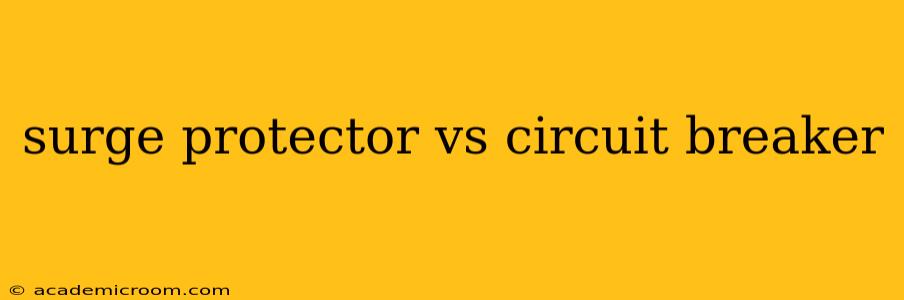 surge protector vs circuit breaker