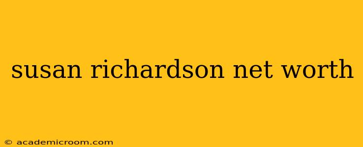 susan richardson net worth