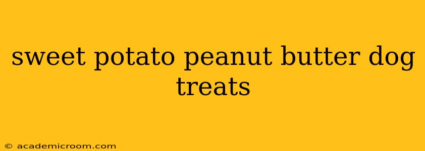 sweet potato peanut butter dog treats