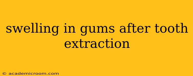 swelling in gums after tooth extraction