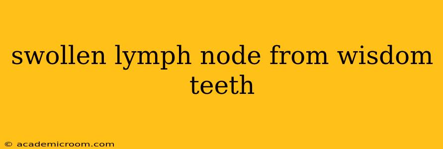 swollen lymph node from wisdom teeth