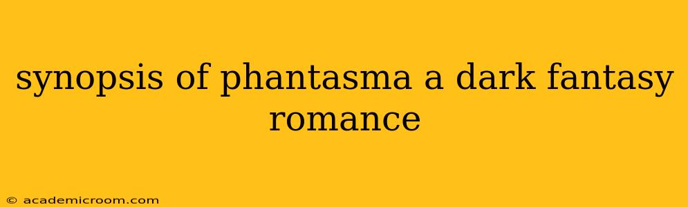synopsis of phantasma a dark fantasy romance