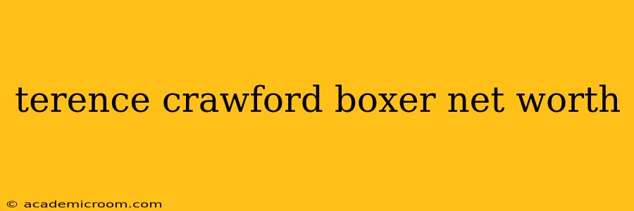 terence crawford boxer net worth