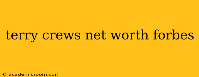 terry crews net worth forbes