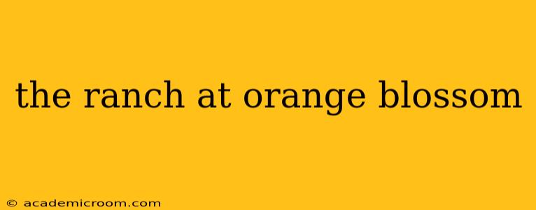 the ranch at orange blossom