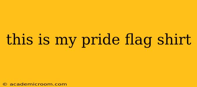 this is my pride flag shirt