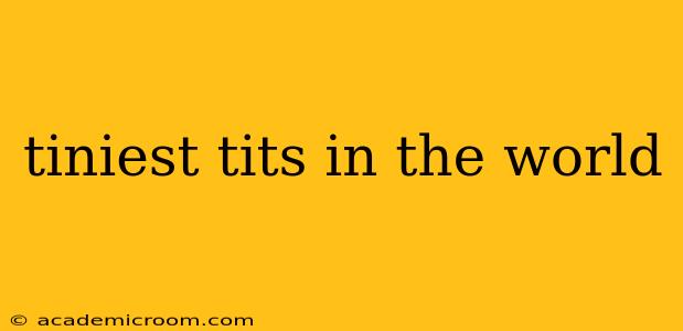tiniest tits in the world