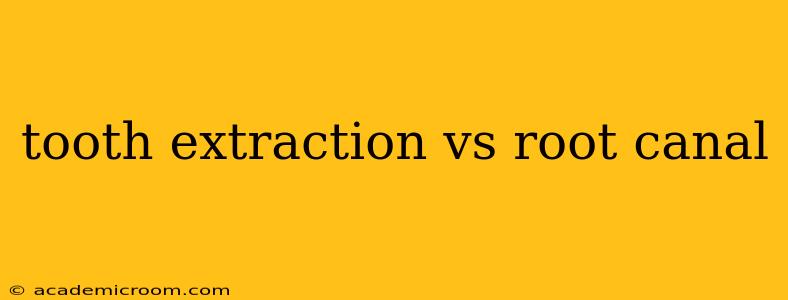 tooth extraction vs root canal