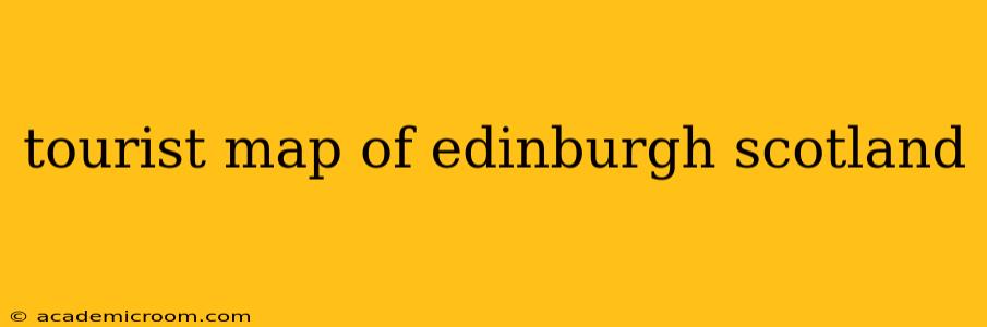 tourist map of edinburgh scotland