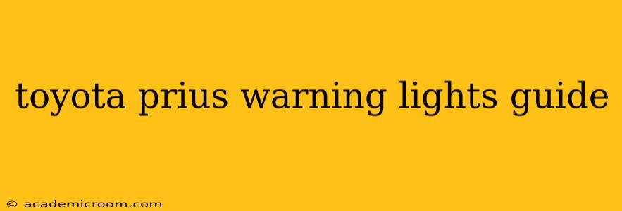 toyota prius warning lights guide