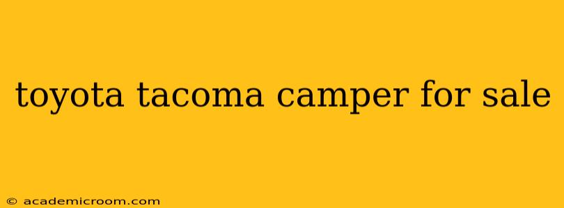 toyota tacoma camper for sale