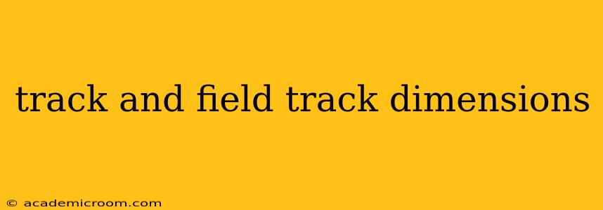 track and field track dimensions