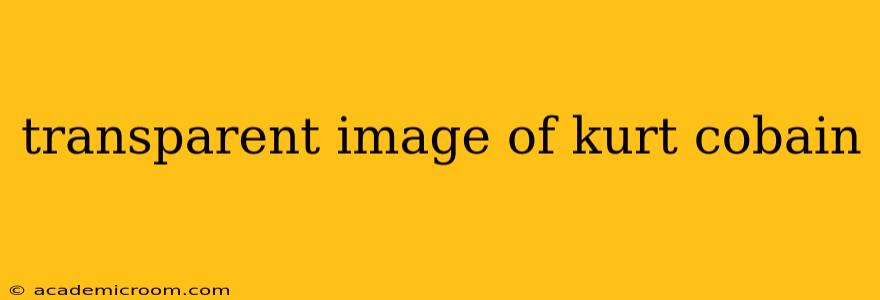 transparent image of kurt cobain