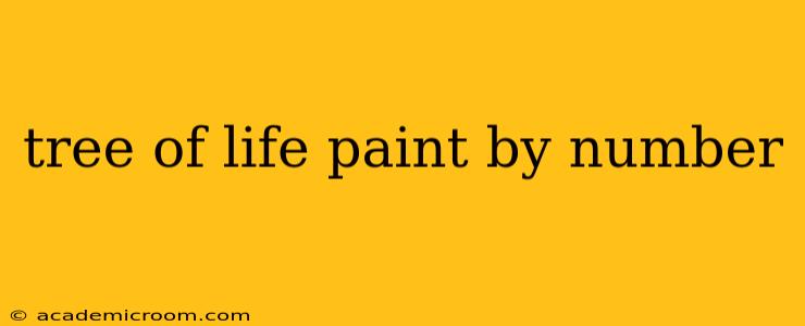 tree of life paint by number