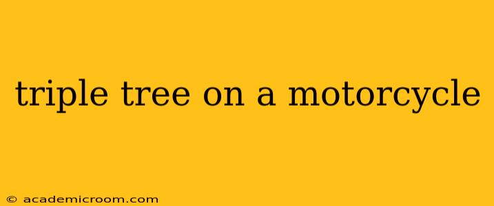 triple tree on a motorcycle