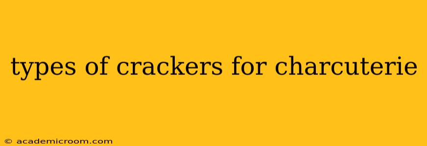 types of crackers for charcuterie