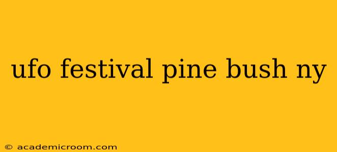 ufo festival pine bush ny