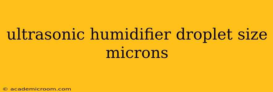 ultrasonic humidifier droplet size microns