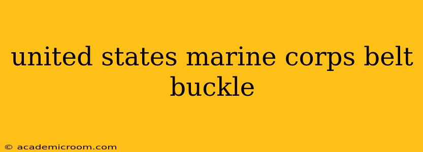 united states marine corps belt buckle
