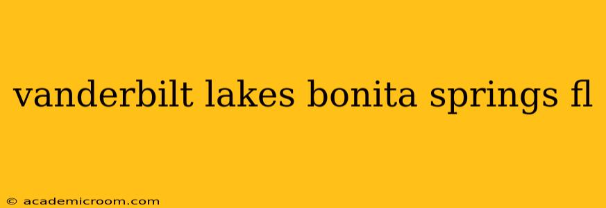 vanderbilt lakes bonita springs fl