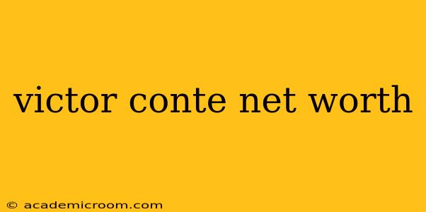 victor conte net worth