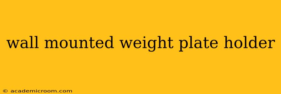 wall mounted weight plate holder