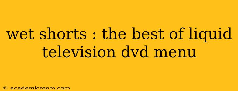 wet shorts : the best of liquid television dvd menu