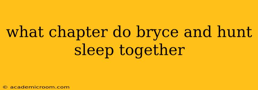what chapter do bryce and hunt sleep together