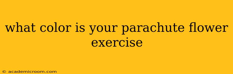 what color is your parachute flower exercise