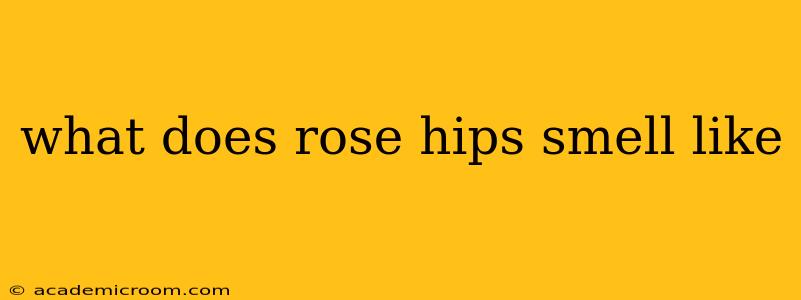 what does rose hips smell like