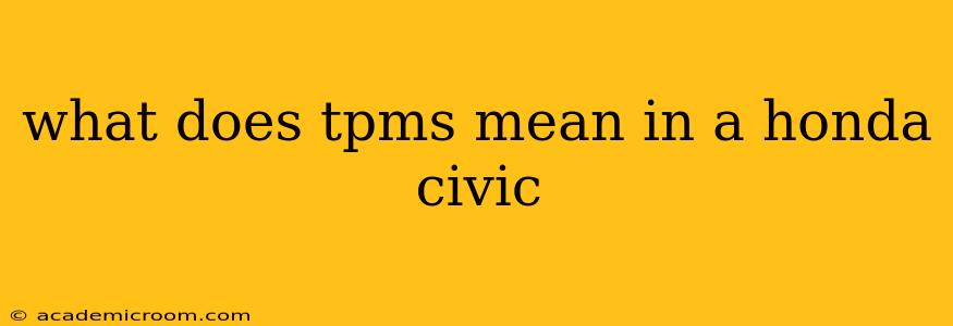 what does tpms mean in a honda civic