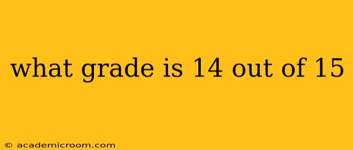 what grade is 14 out of 15