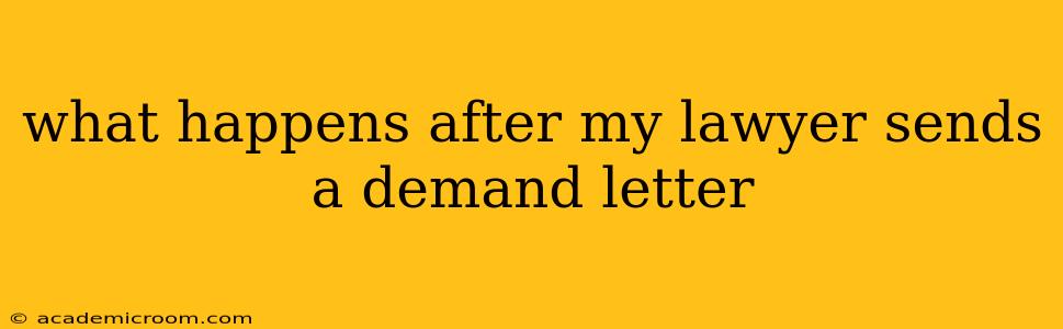 what happens after my lawyer sends a demand letter