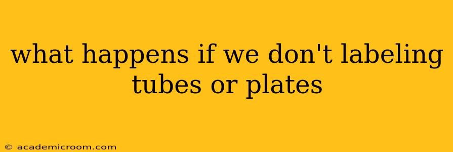 what happens if we don't labeling tubes or plates