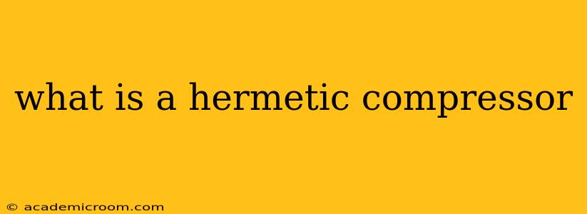 what is a hermetic compressor