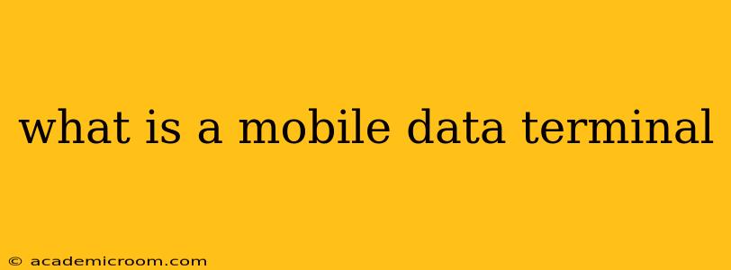 what is a mobile data terminal