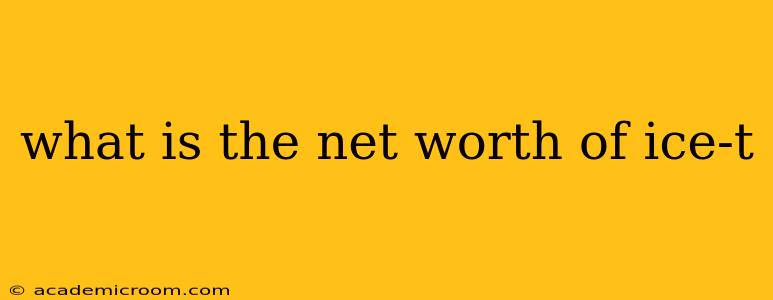 what is the net worth of ice-t