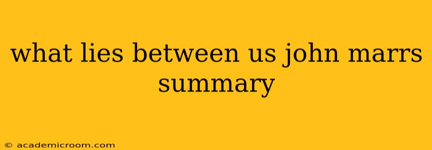 what lies between us john marrs summary