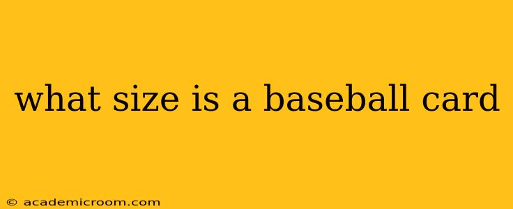 what size is a baseball card