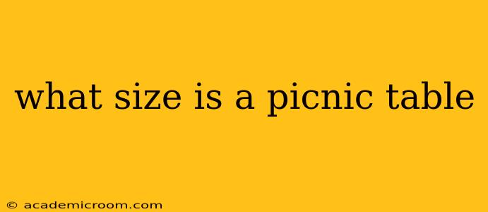 what size is a picnic table