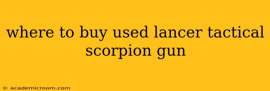where to buy used lancer tactical scorpion gun