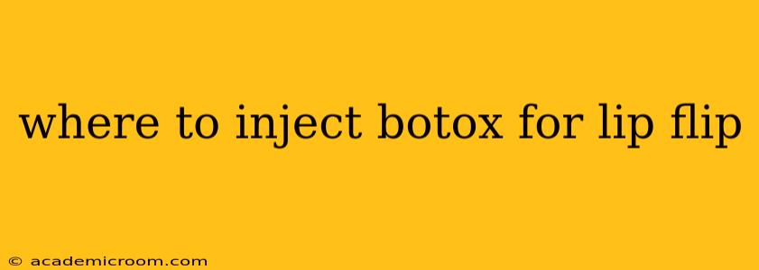 where to inject botox for lip flip